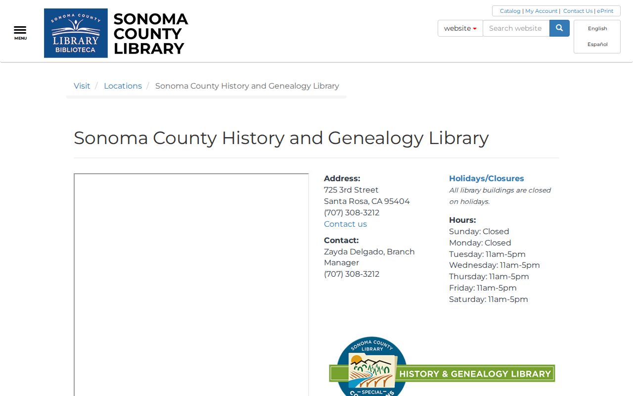 Sonoma County city directory History and Genealogy Library