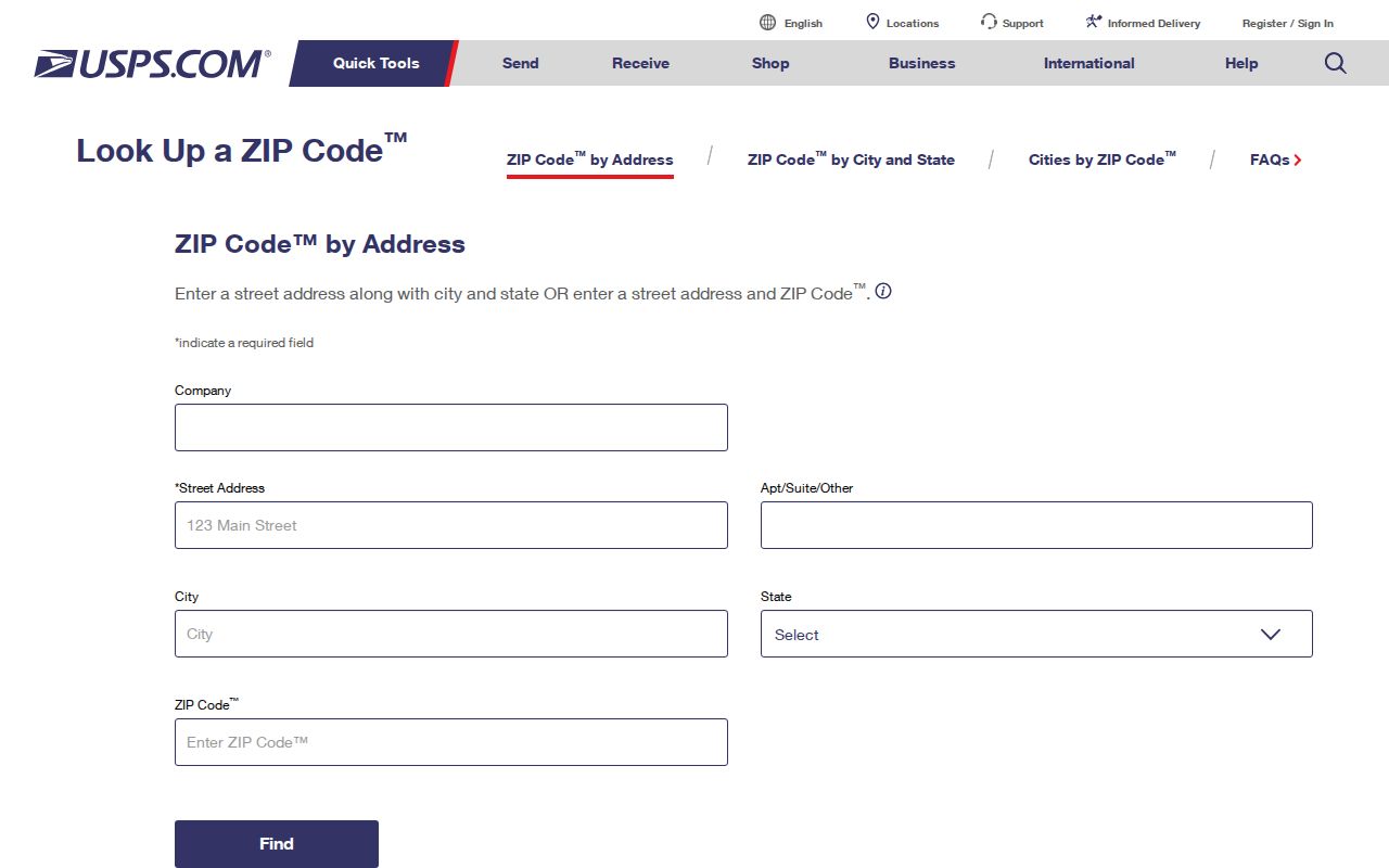 Sonoma County ZIP code directory USPS address lookup
